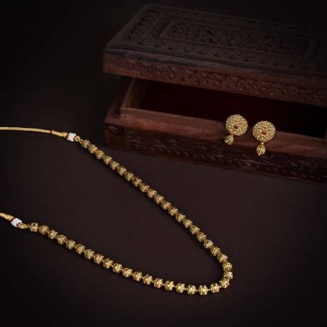 ANTIQUE GOLD NECKLACE NKAGL 013